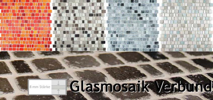 Mosaik Glas Küche Bad Sauna WC schwarz Wandverblender50-0302_f10 Matten 