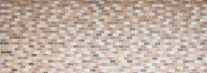 Mosaikfliese Küchenrückwand Transluzent beige Brick Glasmosaik Crystal Stein Muschel beige MOS87-B05S_f