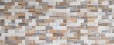 Mosaic tiles kitchen splashback self-adhesive aluminum gray beige combination metal wood look MOS200-2322_f
