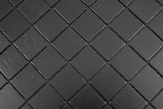 Square metal look aluminum black matt brushed self-adhesive MOS200-L3B_f