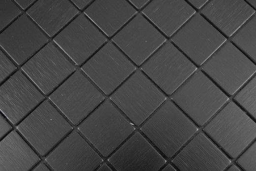 Quadrat Metalloptik Alu schwarz matt gebürstet selbstklebend MOS200-L3B_f