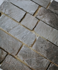 Mosaik Fliese Schiefer Naturstein Brick anthrazit Black Jack MOS34-0208_f