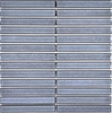 Hand pattern mosaic tile ceramic mosaic rods gray speckled glossy bathroom wall MOS24-CS26_m