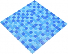 Glasmosaik Mosaikfliesen eisblau blau Poolmosaik Schwimmbadmosaik MOS210-PA327