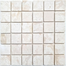 Marmor Mosaik Fliese Mosaik weiß creme Küche Duschboden - MOS40-T48W