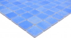 Mosaikfliese Poolmosaik Schwimmbadmosaik blau antislip rutschsicher MOS220-100P