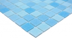 Handmuster Mosaikfliese Glasmosaik Classic Mix Glas mix hellblau 4F papierverklebt Poolmosaik Schwimmbadmosaik MOS210-PA331_m