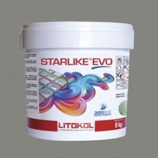 Litokol STARLIKE EVO 120 GRIGIO PIOMBO grau II  Epoxidharz Kleber Fuge 5 kg Eimer