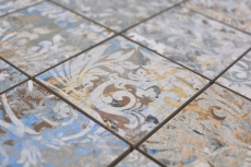 Mosaïque céramique grès cérame fort multicolore mat mur sol cuisine salle de bain douche MOS16-71CV