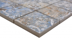 Mosaïque céramique grès cérame fort multicolore mat mur sol cuisine salle de bain douche MOS16-71CV