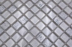 Glasmosaik Mosaikfliese weiss glänzend Afrika Wand Küche Bad Dusche MOS68-WL14