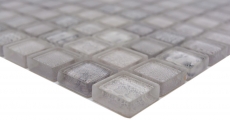 Glasmosaik Mosaikfliese weiss glänzend Afrika Wand Küche Bad Dusche MOS68-WL14