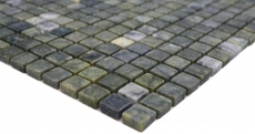 Natursteinmosaik Marmor grün matt Wand Boden Küche Bad Dusche MOS38-15-407