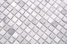 Natursteinmosaik Marmor weiss carrara Optik matt Wand Boden Küche Bad Dusche MOS38-15-2000