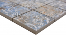 Handmuster Keramikmosaik Feinsteinzeug stark mehrfarbig matt Wand Boden Küche Bad Dusche MOS16-71CV_m
