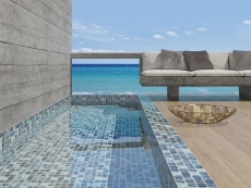 Handmuster Schwimmbadmosaik Poolmosaik Glasmosaik royalblau changierend glänzend Wand Boden Küche Bad Dusche MOS220-P56384_m