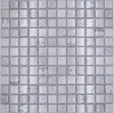 Handmuster Glasmosaik Mosaikfliese weiss glänzend Afrika Wand Küche Bad Dusche MOS68-WL14_m