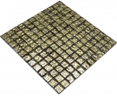 Handmuster Glasmosaik Mosaikfliese gold glänzend Wand Boden Küche Bad Dusche MOS78-8GO3_m