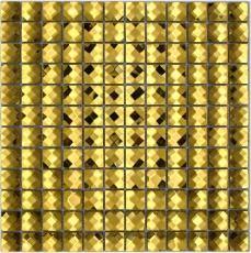 Handmuster Diamant Mosaikfliese gold glänzend Wand Boden Küche Bad Dusche MOS130-GO823_m