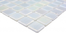 Handmuster Schwimmbadmosaik Poolmosaik Glasmosaik cream irisierend mehrfarbig glänzend Wand Boden Küche Bad Dusche MOS220-P55254_m