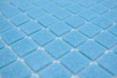 Glasmosaik Mosaikfliese Mittelblau Poolmosaik Schwimmbad - 200-A13