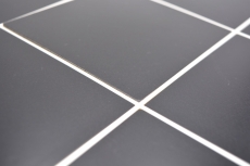 Selbstklebende Mosaikmatte Metall schwarze Fliesenoptik mit weisser Fuge MOS200-B03