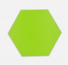 Selbstklebende Hexagon Vinyl Mosaikfliese grün MOS200-S05