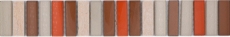 Naturstein Mosaikfliesen Glasmosaik Bordüre beige braun glänzend Wand Boden Küche Bad Dusche - MOS92-BO1110_f