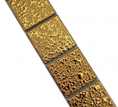 Mosaik Borde Bordüre Gold Struktur MOS16BOR-0707