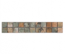 Mosaik Borde Bordüre Vintage 25 mix beigebraungrün MOS18BOR-25CB