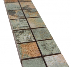 Mosaik Borde Bordüre Vintage 25 mix beigebraungrün MOS18BOR-25CB
