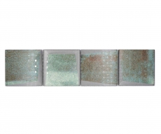 Mosaik Borde Bordüre Glasmosaik 3D-Optik grün MOS88BOR-XB20