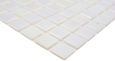 Glass mosaic mosaic tile Iridium White Flip Flop Color MOS240-WA02-P