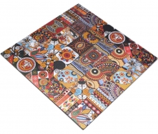 Mosaik Fliesen selbstklebend mehrfarbend glänzend Retrooptik Mosaikfliese Küchenwand Fliesenspiegel Bad MOS200-U01_f