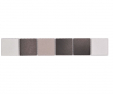 Bordüre Borde Mosaik beige braun matt Mosaikfliese Küchenwand Fliesenspiegel Bad Duschwand MOS14BOR-1213_f