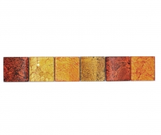 Bordüre Borde Mosaik mix gold/orange/braun glänzend Mosaikfliese Küchenwand Fliesenspiegel Bad Duschwand MOS120BOR-07824_f