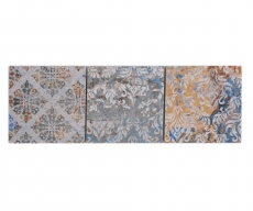 Bordüre Borde Mosaik mix stark mehrfarbig matt Teppichoptik Mosaikfliese Küchenwand Fliesenspiegel Bad Duschwand MOS23BOR-95CV_f