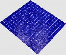 Glasmosaik Mosaikfliese ultramarinblau glänzend Pooloptik Mosaikfliese Küchenwand Fliesenspiegel Bad Duschwand MOS200-A20_f