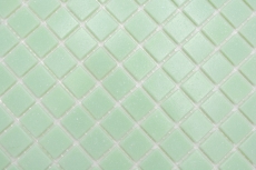 Glasmosaik Mosaikfliese Pastellgrün glänzend Pooloptik Mosaikfliese Küchenwand Fliesenspiegel Bad Duschwand MOS200-A21_f