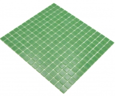 Glasmosaik Mosaikfliese grün glänzend Pooloptik Mosaikfliese Küchenwand Fliesenspiegel Bad Duschwand MOS200-A23_f