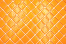 Glasmosaik Mosaikfliese mandarine glänzend Pooloptik Mosaikfliese Küchenwand Fliesenspiegel Bad Duschwand MOS200-A92_f