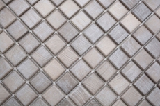 Jasba Senja Pure Mosaik Keramik Steinzeug shabby brown matt Holzoptik Küche Bad Dusche MOSJB22 1 Matte