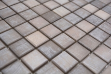 Jasba Senja Pure Mosaïque grès cérame shabby brown mat aspect bois cuisine salle de bains douche MOSJB22 1 tapis