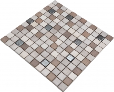 Jasba Senja Pure Mosaik Keramik Steinzeug wood-mix metallic matt Holzoptik Küche Bad Dusche MOSJB06 1 Matte