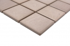Jasba Village Mosaik Keramik Steinzeug sandbeige matt Steinoptik Küche Bad Dusche MOSJB541 1 Matte