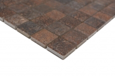 Keramik Mosaik Fliesen Jasba rost-mix matt Rostoptik Küchenwand Badezimmerfliese Duschwand / 10 Mosaikmatten