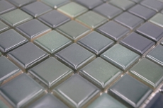 Jasba Agrob Buchtal Fresh Mosaik Keramik Steinzeug forest green mix glänzend Küche Bad Dusche MOSJBF216 1 Matte