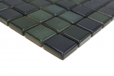 Jasba Agrob Buchtal Fresh Mosaik Keramik Steinzeug forest green mix glänzend Küche Bad Dusche MOSJBF216 1 Matte