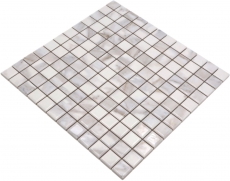 Jasba Agrob Buchtal Fresh Marble & More Mosaik Keramik Steinzeug carrara Optik white glänzend Mamoroptik Küche Bad Dusche MOSJBMM17 1 Matte