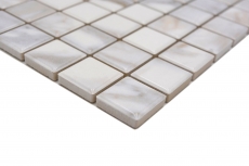 Jasba Agrob Buchtal Fresh Marble & More Mosaik Keramik Steinzeug carrara Optik white glänzend Mamoroptik Küche Bad Dusche MOSJBMM17 1 Matte